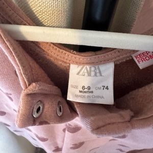Zara apples fleece onsie